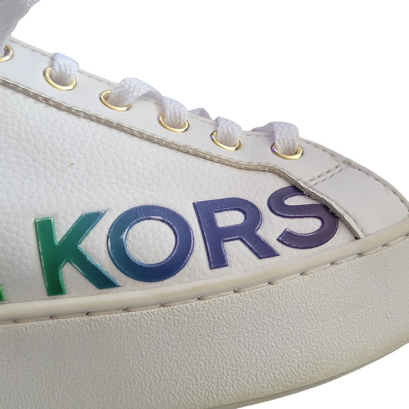 Michael Kors Limited Edition Multi Color Leather Shoes Size 6.5 M - Picture 8 of 9